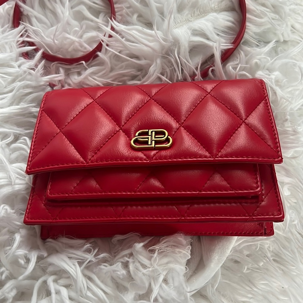 Balenciaga Quilted Leather Sharp Belt Bag